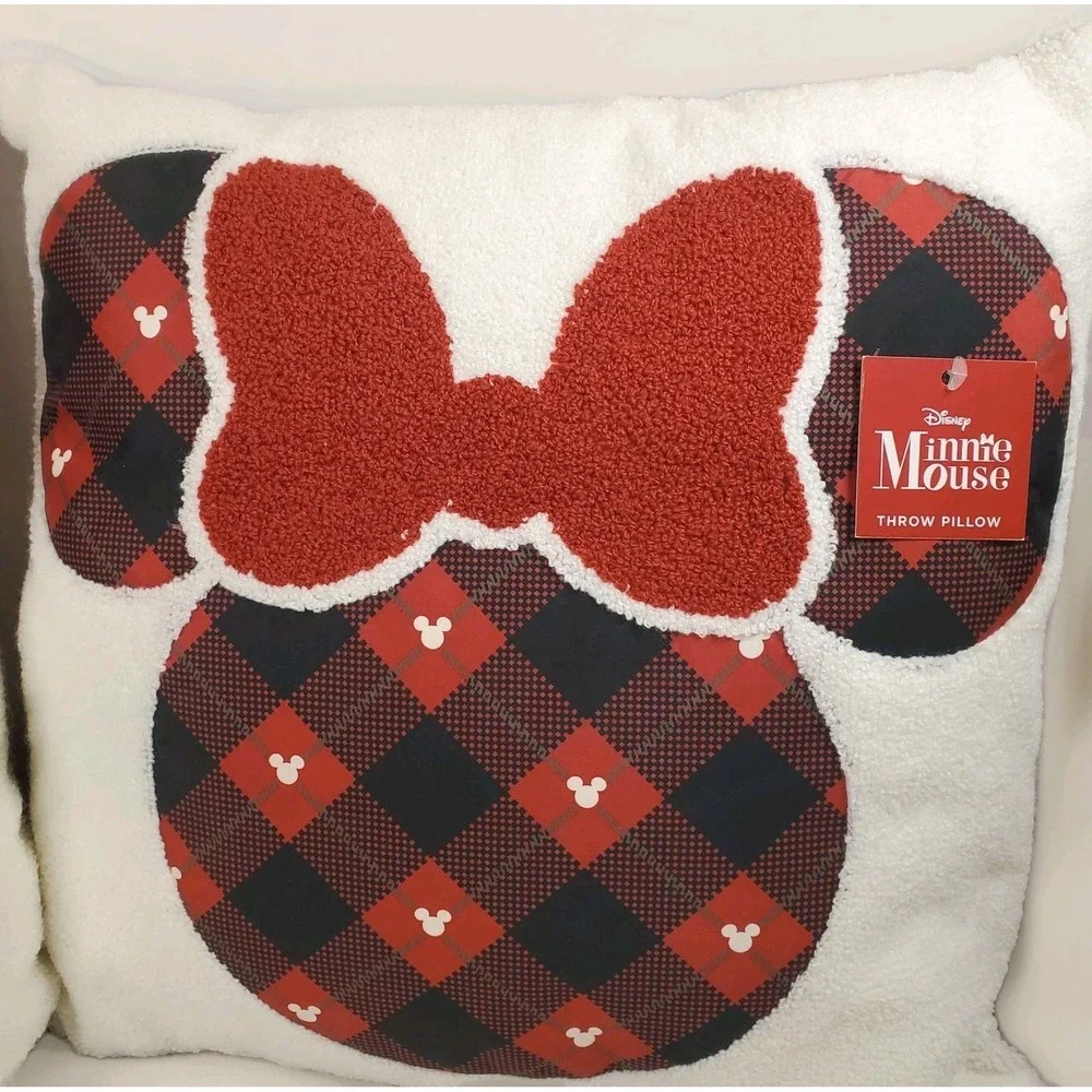 Christmas‎ Throw Pillow Mickey Mouse & Minnie Mouse Disney New with tags (2)